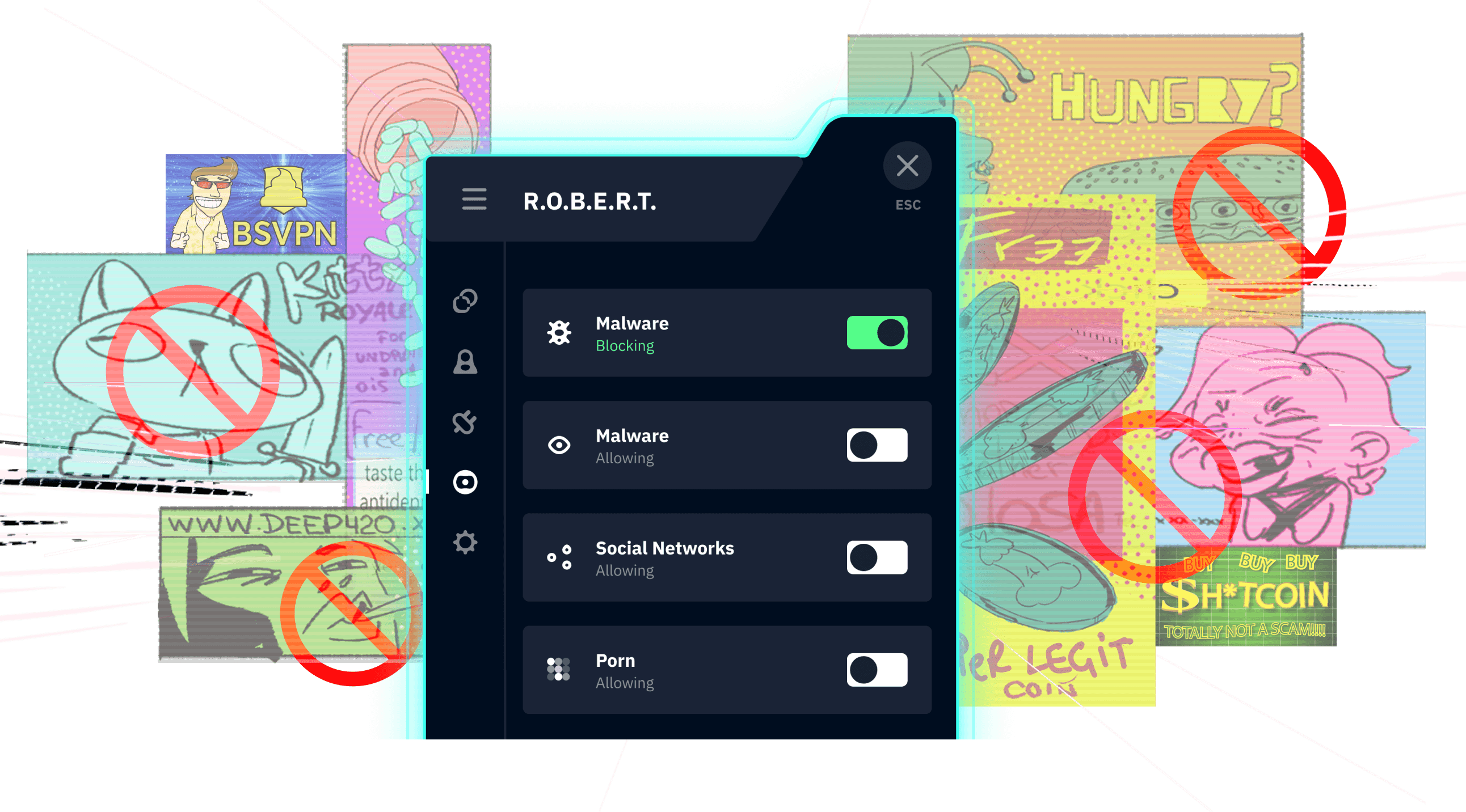Bloquez les contenus indésirables