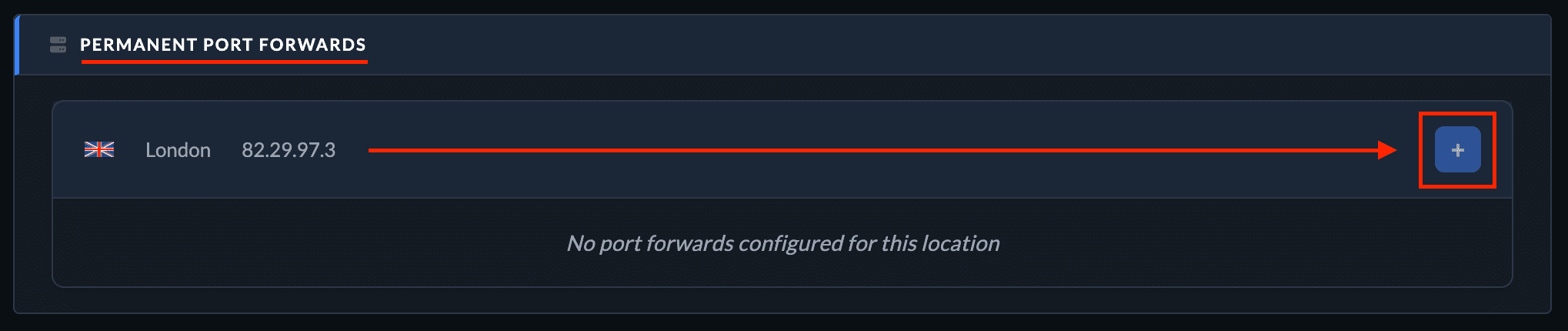 Plus button